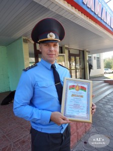 Старший инспектор уголовно-исполнительной инспекции Оршанского РОВД капитан милиции Денис Тхорев.