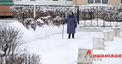 БРСМ помогает с уборкой снега пожилым оршанцам