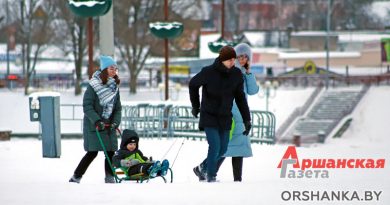 зима, снег, погода в Орше